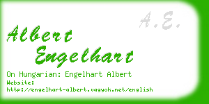 albert engelhart business card